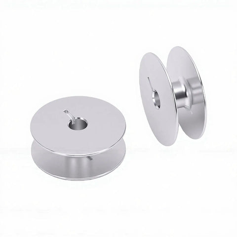 Top Shelf Aluminum Industrial Sewing Machine Bobbins 32 Mm Cnc Machined Dead On Balanced Winding Twin Pack for Durkopp.