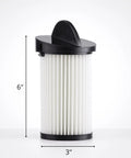 Top Shelf True HEPA Vacuum Filter Replacement For Eye Vac Premotor Pro Lines, 6x3 inches, washable, heavy duty design.