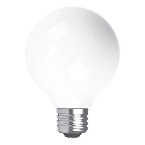 Soft White LED Bulbs 60W Equivalent G25 Frosted Globe with Medium Base 3 Pack for Cozy Vibe Lighting Warm Glow Energy Efficient Rich Colors