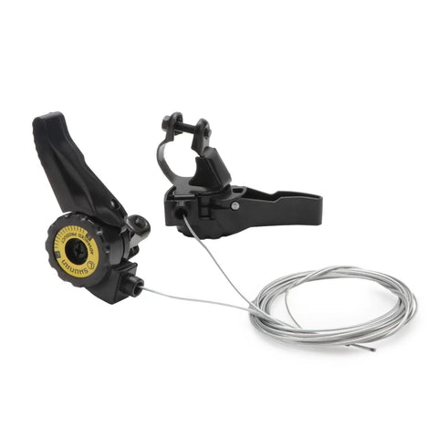 Pair Of Variable Speed Bicycle Shifters Shift Levers In Black And Silver Tone For Smooth Gear Changes On Road Mountain And Urban Bikes