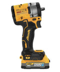 3/8 Inch Compact Impact Wrench Kit with brushless motor and battery for fast bolt removal and shop repairs.