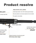 11 Inch Extra Long Straight Air Die Grinder With A Badass Pneumatic Build And 22000 RPM showing intake port and safety features.