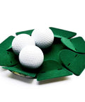 Two Pack Green All Direction Golf Putting Cup Indoor Outdoor Practice Hole Metal 18 cm Diameter Lightweight Portable Putting Aid
