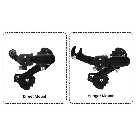 Solid Aluminum Rear Derailleur For Mountain And Road Bikes Direct Mount Hanger Fits 6/7/8/9/10 Speed Systems Smooth Shifting