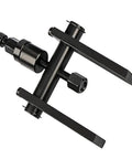 Essential Ten Piece Motorcycle Bearing Puller Extractor Set Featuring Two Jaw Extraction Tools For Wheel Hub Removal Stored In Cool Carry Case Ideal Shop Gear For Riders And Mechanics Who Need Reliable Tools To Remove Stubborn Bearings Easy black steel two jaw puller