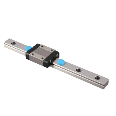 Miniature Linear Rail Guide With 12mm Width, 4 Point Contact, Integrated Lubrication System for precision equipment, side view
