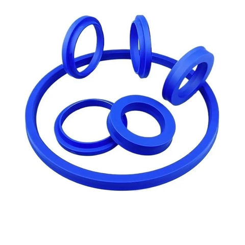 Badass U And Y Hydraulic Oil Seal Set Featuring Tough Polyurethane Lips That Resist Wear And Oil Degradation Perfect Fit For Inner Diameters Spanning 80 Up To 115 Millimeters Comes In 3 Pieces Ready To Handle Heavy Loads Like A Boss., blue polyurethane hydraulic oil seals, 3-piece, 80-115mm