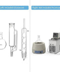 Soxhlet Extraction Set 500ml 45 To 40 And 24 To 40 Lab Glassware Must Have for botanical extraction, reflux and chemistry experiments.