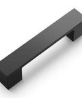 10 Pack Matte Black Kitchen Cabinet Handles Low Profile Drawer Pulls For Doors And Dresser Drawers Modern Square Design 3 Inch Center To Center