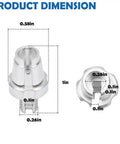 Dimensions of 10 Pack Aluminum Alloy Bike Brake Cable Adjuster Screws 7mm Barrel Adjusters For Mountain And Road Bikes