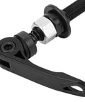 Rear Hollow Hub Axle With Quick Release 145mm And 175mm Length Steel Wheel Hub Replacement close-up of quick release lever.