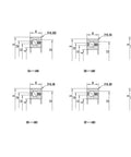 Precision Ball Bearings For Robotic Joints Boasting Straight Up Smooth Rotation And Knockout Durability With Constant Section Thin Walled Design For Top Tier Machinery Upgrades technical drawing with dimensions.