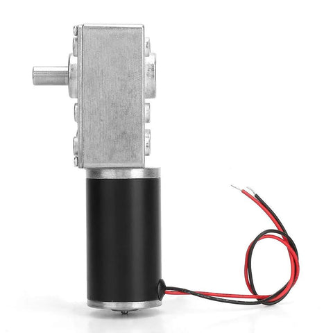 Beefy high torque 24V DC gear motor with 8mm metal shaft, ideal for robotics and automation projects featuring speed reduction capability.