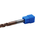 1/4 Inch Ball Nose Solid Carbide End Mill For Aluminum And Non-Ferrous Metals, 37 Degree Helix, 3 Flute, ZRN Coated Milling Bit