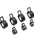 Cool 75 Pc Set Of 6-10mm Q673B Black Vacuum Fuel Oil Hose Pipe Tube Clamps Spring Assortment Kit With Storage Box For Quick Fixes And Super Tight Seals black spring hose clamps on white background