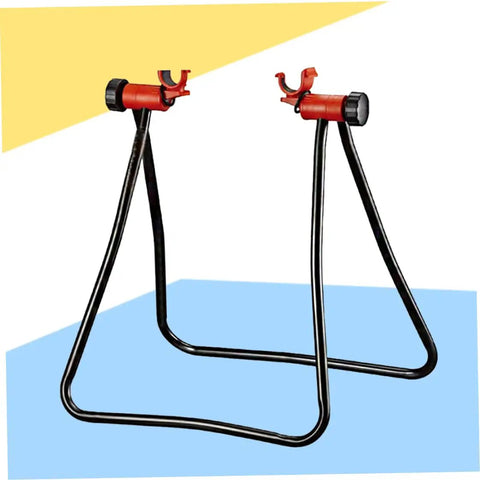 Foldable Bike Repair Stand Aluminum Adjustable Height Portable Floor Bike Holder For Indoor And Outdoor Use Pro Grade Clamp