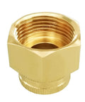 Two Pack Beefy Brass Swivel Pipe Fitting Three Quarters Inch GHT To One Inch NPT Double Female For Garden Hose Threads Rotating Joint Heavy Duty Brass Connector, brass fitting