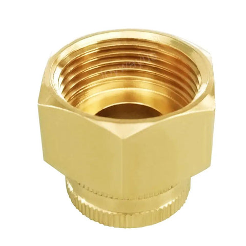Two Pack Beefy Brass Swivel Pipe Fitting Three Quarters Inch GHT To One Inch NPT Double Female For Garden Hose Threads Rotating Joint Heavy Duty Brass Connector, brass fitting