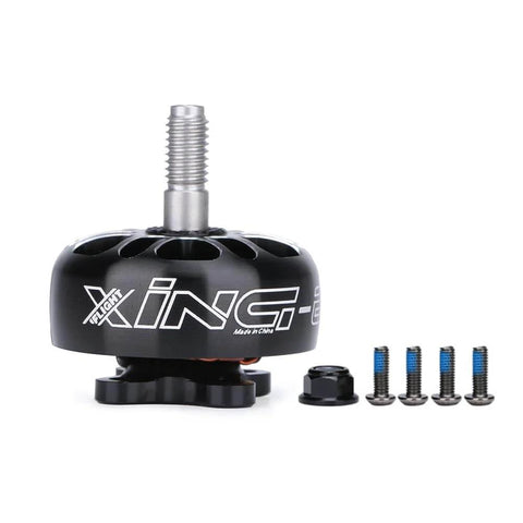 XING E Pro 2306 1700KV FPV Brushless Motor for 6S Racing Drones shown front view with screws