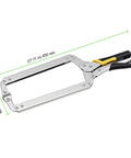 18 Inch C Type Welding Clamps Set Of 4 Beefy Locking Pliers Face Clamps For Clamping And Fixing Flat Surfaces And Round Objects Heavy Duty Secure Grip High Rigidity Tool Kit, 450 mm steel clamp