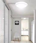 Solar Shed Light With Dimmable Remote Control 1000 Lumen LED mounted on ceiling in indoor space
