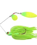 Reed Runner Tandem Spin Premium Spinner Baits For Freshwater Lures That Catch Bass Pike And Musky White Shad 3/8 Oz A Killer Go To Tackle