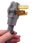 10 Foot Range Power Cord With 3 Prong Plug For 50 Amp 250 Volt Appliances, Heavy Duty 6/2 And 8/1 Gauge Wires, Strain Relief Included