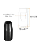 Revolving Handle Grip For Lathes And Milling Machines, Phenolic Handle With M8x1.25 Thread, 40mm Length, 18mm Diameter, Black