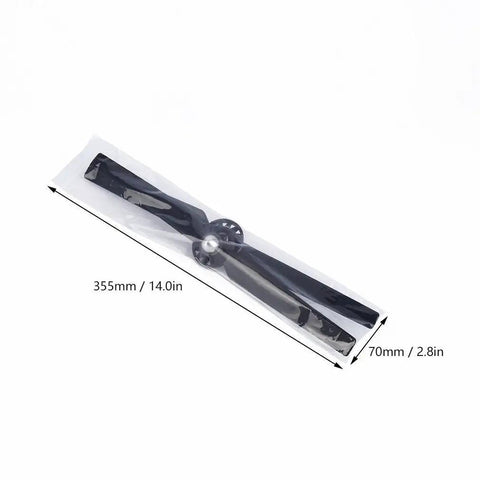 Four pairs propeller blades A and B for Typhoon Q500 Q500M Q500 4K drone, black, in transparent packaging, dimensions shown