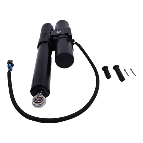 Pro Grade Heavy Duty Hydraulic Cargo Bed Lift Actuator Compatible With Kawasaki Mule Pro Dxt Fx Fxt Fxr 2015 To 2023 with black steel design.