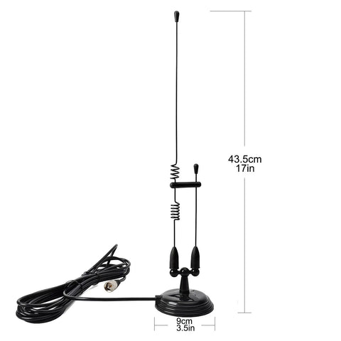 Beefed Up Magnetic Dual Band Car Antenna Signal Booster For Ham Radios 2m 70cm VHF UHF High Gain PL259 with coaxial cable