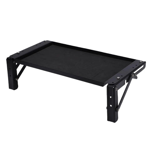 Magnetic Tool Tray With Aluminum Alloy Foldable Work Platform, Ultra Strong Magnetic Surface, No Drill Required, Corner Rail Clips Included