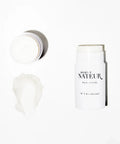 Holi No 3 Natural Deodorant Stick Aluminum Free Non Toxic Clean Skincare with nourishing oil butter and beeswax with lid and swatch