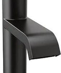 Genta LX Matte Black One-Handle Bathroom Sink Faucet With Low-Arc Spout And Optional Deck Plate, side view