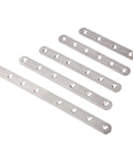 5 Pack Stainless Steel Straight Flat Corner Brace Bracket Mending Repair Plates Fixing Connector Furniture Fittings 95mm