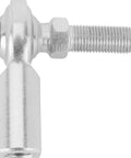 Three Eighths Inch RH Female Heim Joint Rod Ends With Stud PTFE Lined Low Friction Two Piece Design 0.375 Inch Bore Zinc Plated Durable Construction Universal Three Pack side view