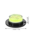 4pcs Acrylic Cylindrical Mini Spirit Level Tool for Precise Measuring, 4.5cm diameter bubble level for accurate measurements.