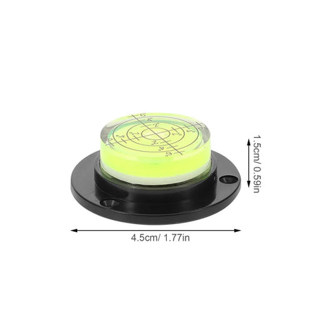 4pcs Acrylic Cylindrical Mini Spirit Level Tool for Precise Measuring, 4.5cm diameter bubble level for accurate measurements.