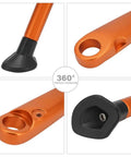 Beefy CNC Aluminum Dirt Bike Kickstand With Springs For XCF EXC EXC F XC XC W XCF W Six Days XC W Six Days TPI FE FX TE 125 250 350 450 500 2017 2022 Orange close-up