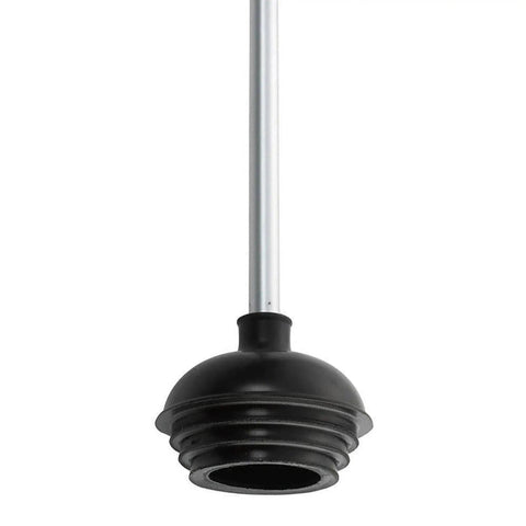 Dual Pack All Angle Toilet Plungers With Heavy Duty Aluminum Handles, Patented Four Step Suction Cups for sanitation