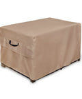 Waterproof Outdoor Patio Deck Box Storage Bench Cover For Fire Pit Table 54x28 Inches Heavy Duty 600D Polyester With Dual Air Vents