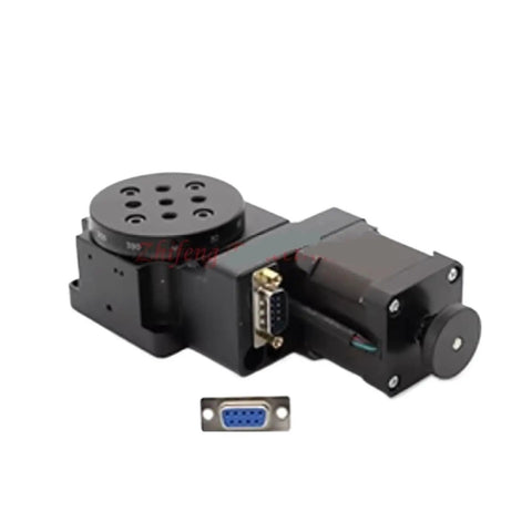 Top Notch High Precision Motorized Rotary Stage 60mm Electric Rotary Table with visible connectors and gear components