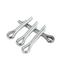 Durable 304 Stainless Steel U Shape Cotter Pins That Grip Tight And Won't Rust, set of four, perfect for fastening bolts on machinery.