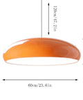 Industrial Nordic Aluminum Pendant Light With E27 Base, Modern Minimalist Hanging Lamp For Kitchen Island Bar Cafe Office And Living Spaces, White Finish 23.6 Inch, Durable Chandelier That Brings A Cozy Vibe.