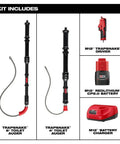 Heavy Duty Cordless Drain Snake And Toilet Auger Set includes 6' and 4' toilet augers with battery and charger.