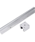 Heavy Duty Linear Rail Guide Kit With Steel Motion Shaft And Slide Block For CNC Robotics, 300mm Length, 2 Pack, Pro Grade, High Precision, Low Noise, Durable, Smooth Linear Motion For Automation Projects. 300mm rail and slide block