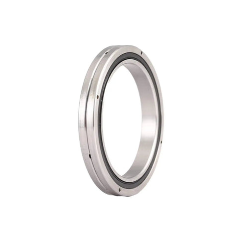 Ultra-Thin Precision Cross Roller Bearings For Robot Joint Applications Featuring Deep-Groove Ball Design With One Color Option, silver, close-up view.