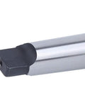 MT3 APU16 Integrated Drill Chuck For Milling Machines With Flat Tail High Speed Steel Tool Holder For Easy Rock Solid Clamping In Your Shop Replacement Accessory, black flat-tail HSS chuck close-up