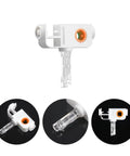 20 Pack Replacement Stems And Gears For Standard Vertical Blinds, Easy Snap On Installation, No Fuss Fix For Home, Office, Or Commercial Spaces, Durable Tilt And Lift Repair Kit To Fix Multiple Units Quickly, showing individual stem and gear components in close-up view.