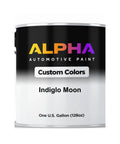 Badass Moon White Basecoat Paint Gallon With Slow Reducer Ready To Spray Auto Body Refinish Kit 128 Ounces in a paint can.